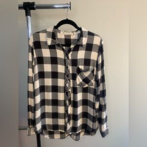 Black and White Checkered Women’s Shirt